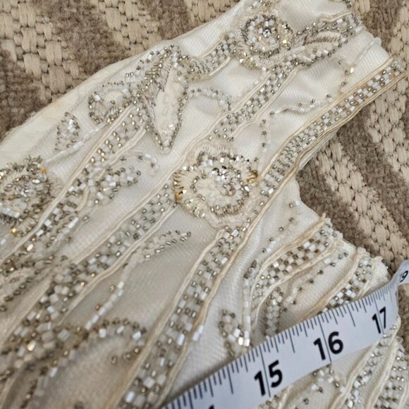 The Stephen Yearick White Silk Wedding Dress in size 10 - Picture 8 of 8